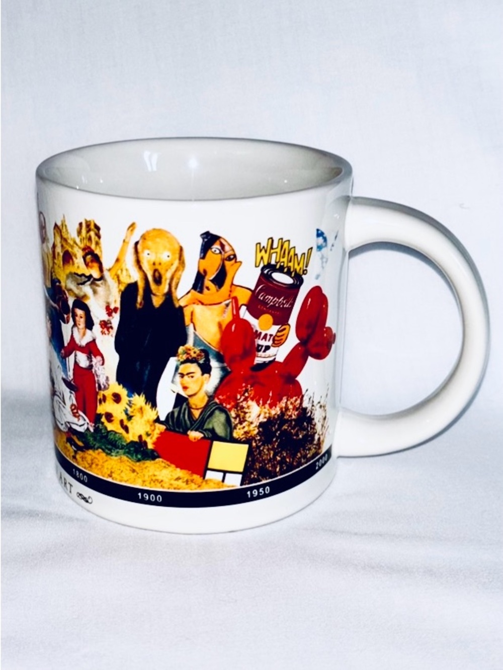 Unemployed Philosophers Guild Mug History of Art Botticelli Michelangelo 2010